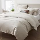 Open Box: European Flax Linen Ruffle Duvet Cover