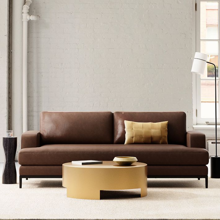 Landon Leather Sofa (66&quot;&ndash;96&quot;)