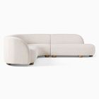 Laurent 3-Piece Bumper Chaise Sectional (111.5&quot;)