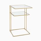 Curved Terrace Storage Nightstand (15.8")
