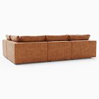 Harmony Modular Leather 6-Piece Pit Sectional (121")