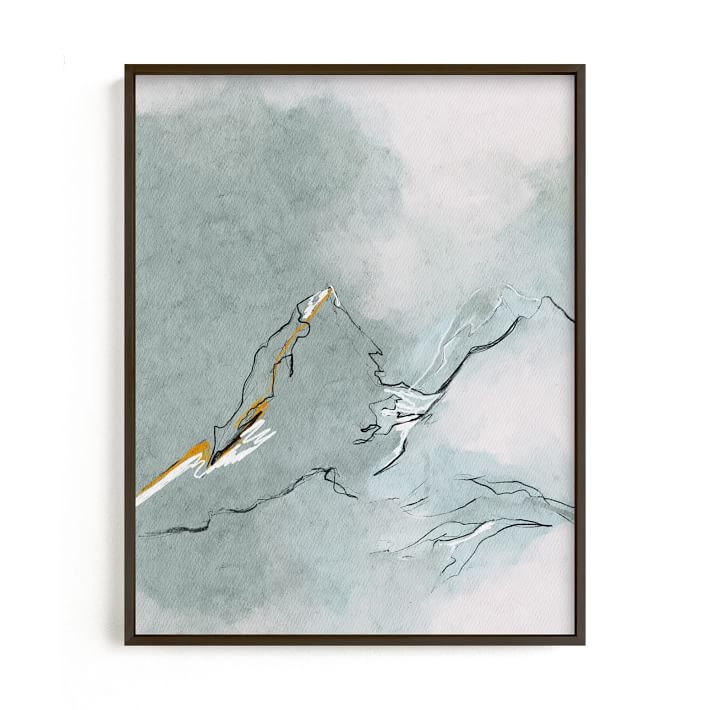 Limited Edition &quot;Cloud Mountains&quot; Framed Art by Minted for West Elm