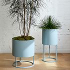 Streamline Round Metal Indoor/Outdoor Planters