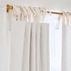 Cotton Tie-Top Blackout Curtain