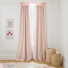 Cotton Tie-Top Blackout Curtain