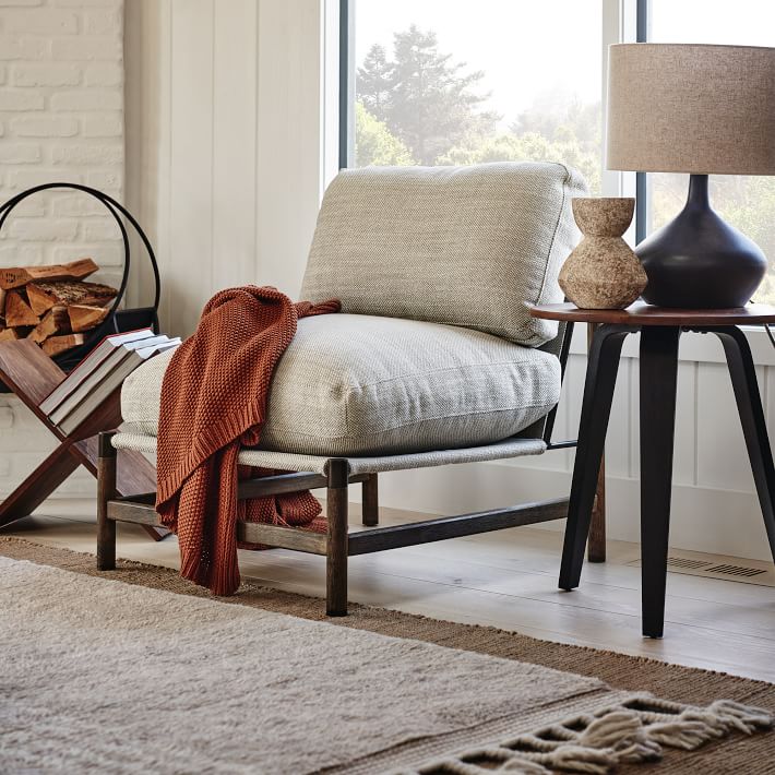 Wood Metal Framed Chair West Elm