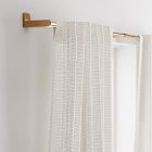 Cotton Canvas Bomu Curtains (Set of 2) - Stone Grey