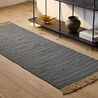 Simple Dash Wool Jute Rug
