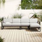 Portside Aluminum Outdoor 3-Piece Chaise Sectional (116")