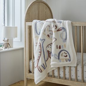 West Elm x PBK Critter Heirloom Baby Blanket Cozy Chic West Elm