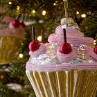 Glass Cupcake Ornament