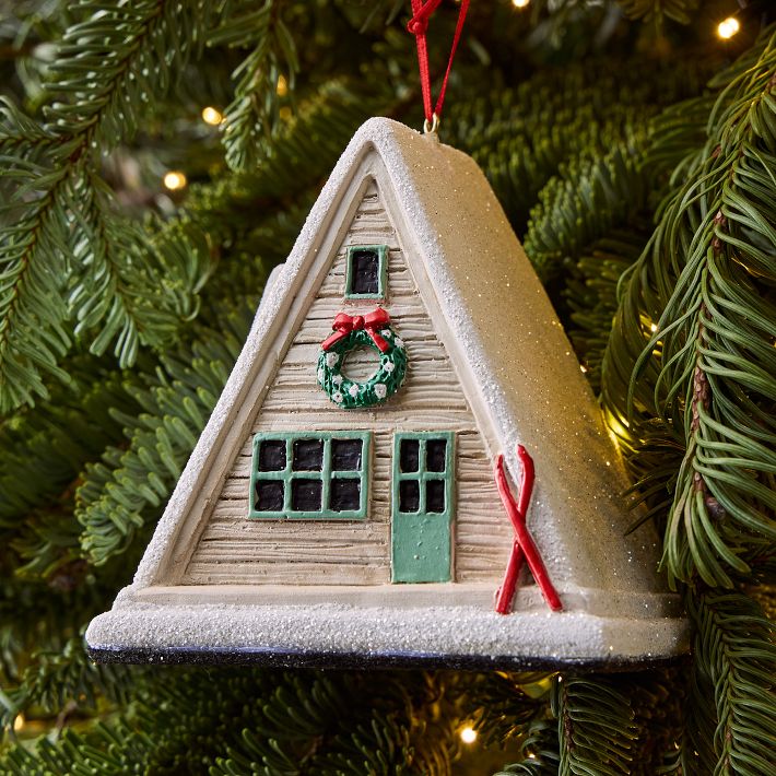 Cabin Cloche Ornament