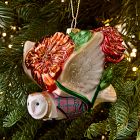 Dapper Owl Glass Ornament