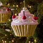 Glass Cupcake Ornament