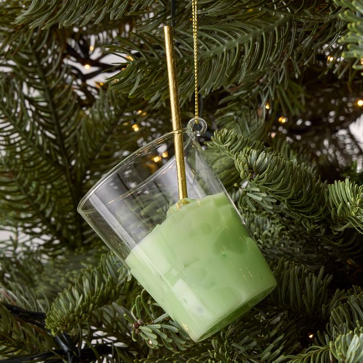 Glass Matcha Latte Ornament