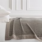 Two-Tone Cotton Linen Blanket