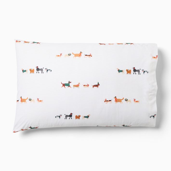 Festive Pups Pillowcase