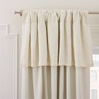 European Flax Linen Valance Blackout Curtain