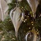 Glass Feather Drop Ornaments (Set of 4)