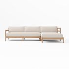 Hargrove Outdoor Right 2-Piece Chaise Sectional Cushion Covers, Canvas, Natural