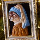 Dapper Lion Glass Ornament