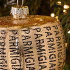 Glass Parmesan Wheel Ornament