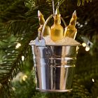 Glass Beer Bucket Ornament