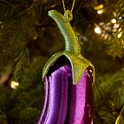 Glass Eggplant Ornament