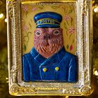 Dapper Walrus Glass Ornament