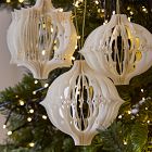 Punched Paper Ornaments (Set of 3)