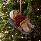Bottlebrush Polar Bear Ornament