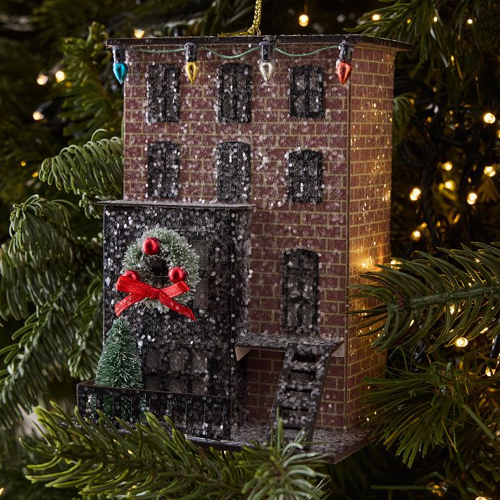 Modern Brownstone Ornament - Brown
