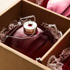 Large Tonal Red Ornaments (Set of 4)