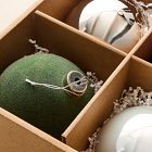 Large Glass Ball Ornaments (Set of 4) - Festive