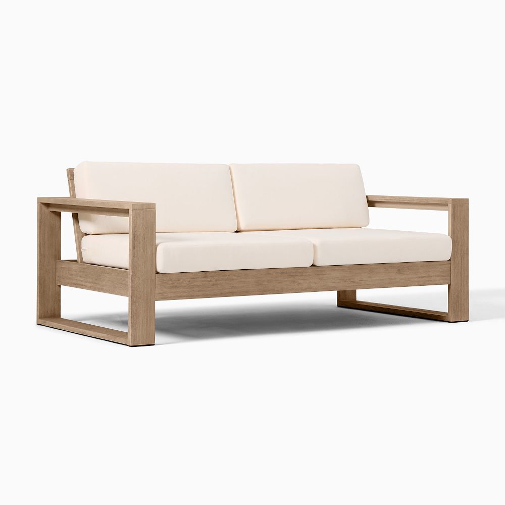 Portside Outdoor Sofa (65"–85") - 75", Reef, Alabaster