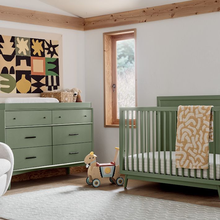 Mid-Century 6-Drawer Changing Table (56