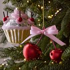 Glass Cupcake Ornament
