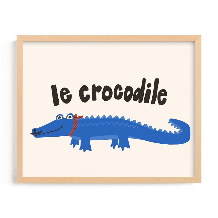 French Crocodile Framed Wall Art by Minted for West Elm