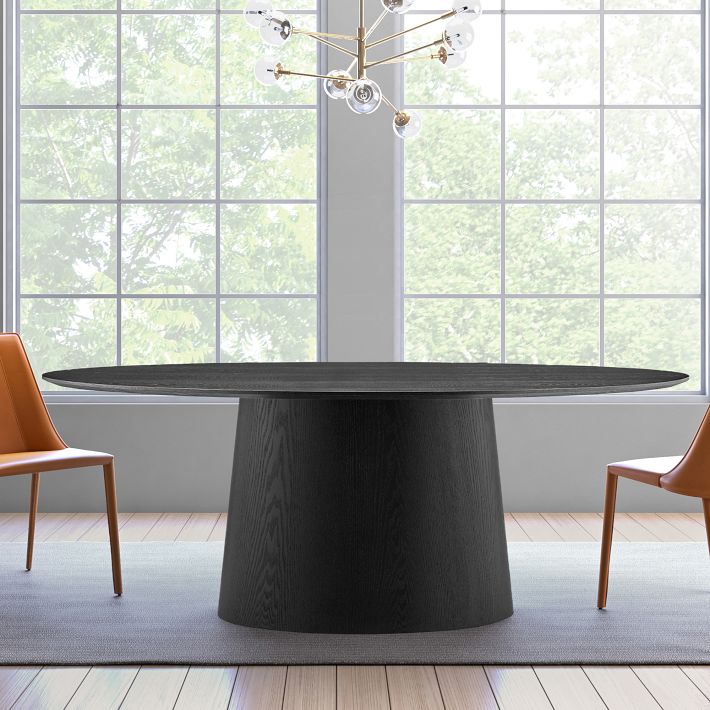 Oval Plinth Dining Table (79")