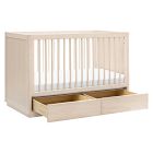 Bento 3-in-1 Convertible Storage Crib with Toddler Bed Conversion Kit