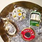 Glass Oyster Plaster Ornament