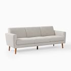 Chip & Dent: Oliver 82" Sofa, Twill, Dove, Walnut