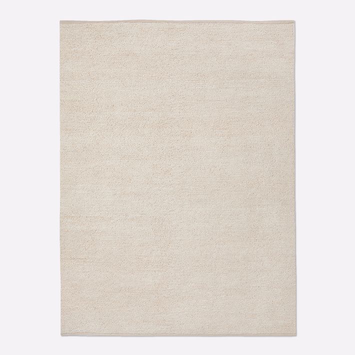 Open Box: Mini Pebble Jute Wool Rug, 3' x 5' - Alabaster