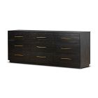 Open Box: Alexa 88" 9-Drawer Dresser, Burnished Black