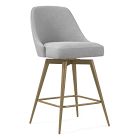 Open Box: Open Box: Mid-Century Swivel Counter Stool - Metal Legs
