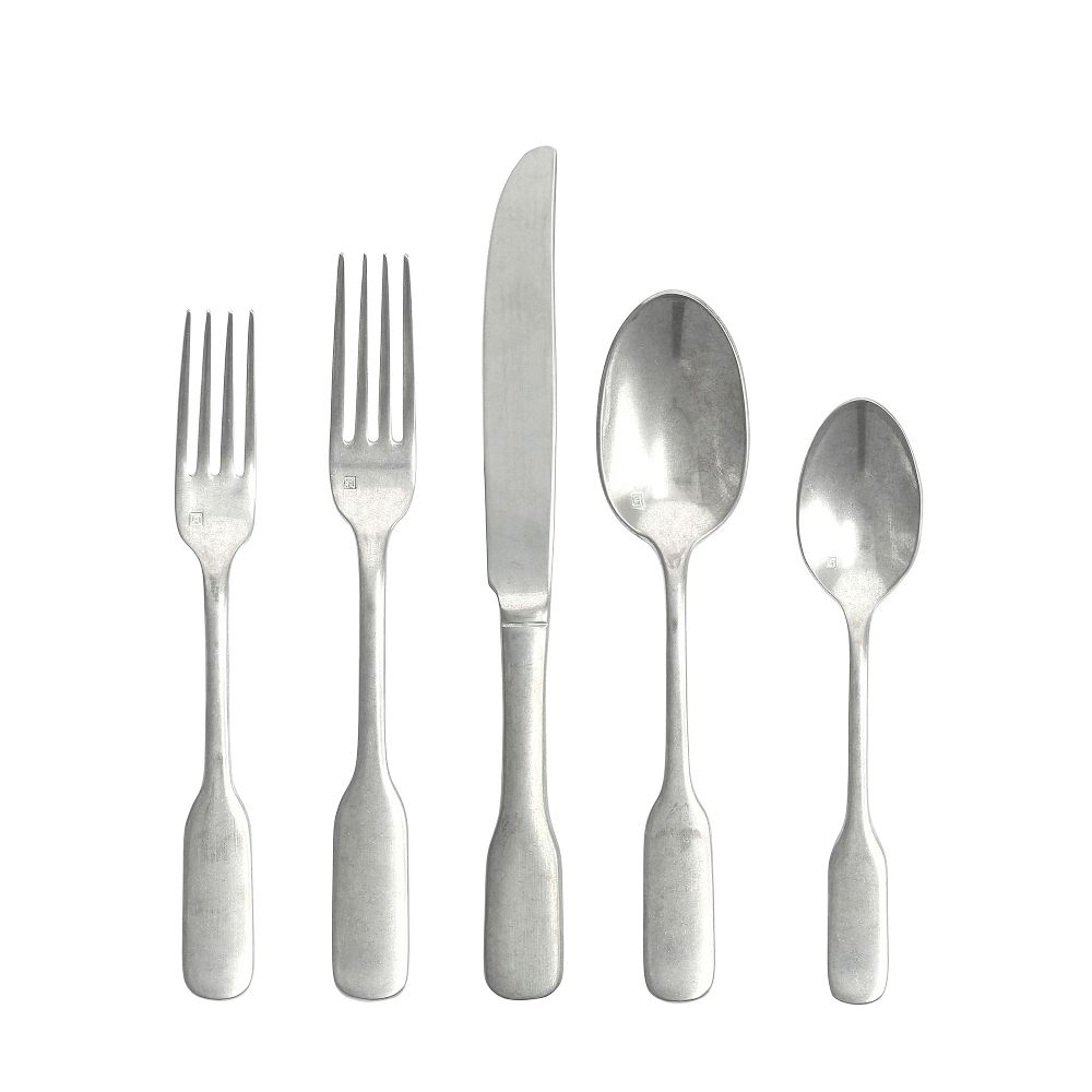Ashton Flatware Sets - Antiqued Silver