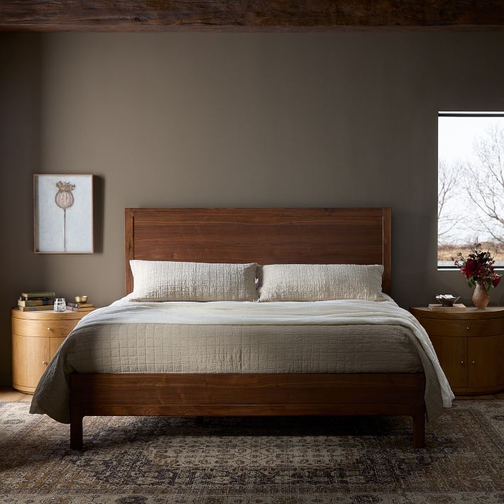 Berriman Walnut Bed