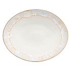 Casafina Taormina Stoneware Gold-Rimmed Serving Platter