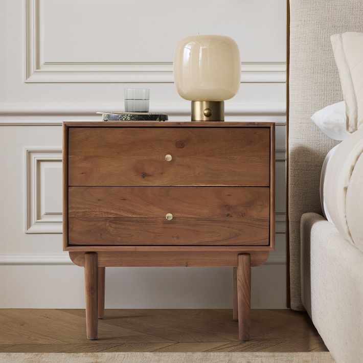 Keira Solid Wood Nightstand (25
