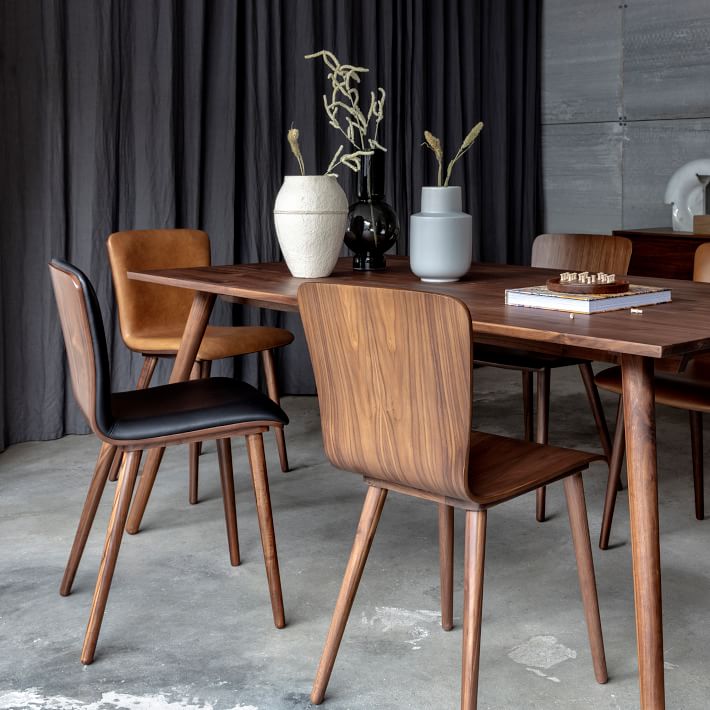 Boulder Leather Dining Chair (Set of 2) West Elm